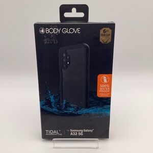 Body Glove Tidal Waterproof Phone Case for Samsung Galaxy A32 5G, Clear/Black